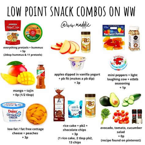 Maddie on Instagram: “low point snack combos on @ww 🥰 i just bought the pretzels + hummus and i am obsessed. SO good, seriously!! (keep in mind points my vary…” Ww 0 Point Snacks, Healthy Snacks For Weight Watchers, Ww Low Point Snacks, We Zero Point Snacks, Ww Snacks On The Go, Ww Salty Snacks, Ww Snacks, Ww Hummus Recipe, Ww Snacks Store Bought