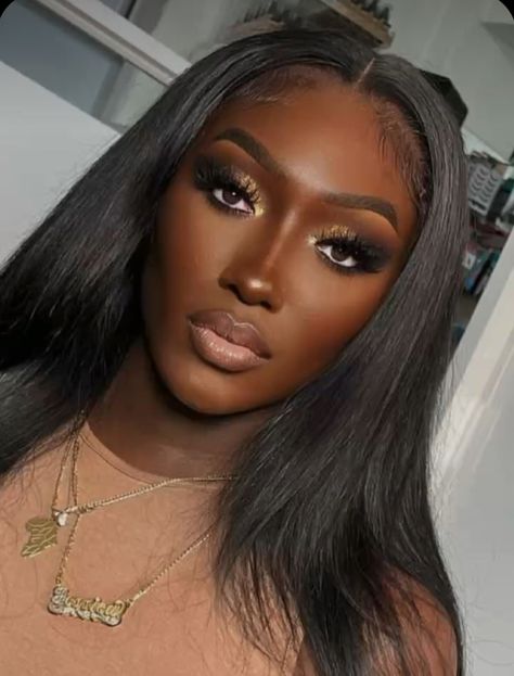 Arched Brows, Brown Makeup Looks, Dark Skin Models, Birthday Makeup Looks, Concert Makeup, Arched Eyebrows, Makeup For Black Skin, Birthday Makeup, Brown Skin Makeup