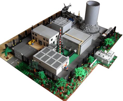 https://flic.kr/p/9uZyLp | Nuclear Power Station Nuclear Power Plant Model, Minecraft Power Plant, Lego Factory, Nuclear Power Station, Lego Buildings, Lego Army, Lego Micro, Lego Display, Whatsapp Profile