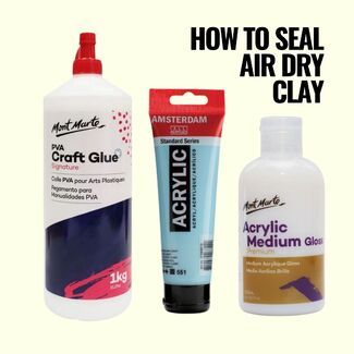 Congrats! You've made your very first Air Dry Clay piece. Now your piece has fully dried, there are a number of ways to seal Air Dry Clay to protect the integrity of your sculpture. Seal Air Dry Clay, Art Shed, Art Supply Stores, Clay Diy Projects, Clay Paint, What To Use, Glue Crafts, Clay Sculpture, Dry Clay