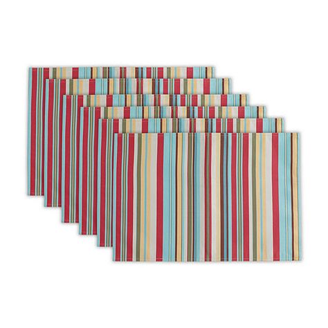 Design Imports Summer Stripe 6-pc. Placemat, Color: Multi - JCPenney Striped Table, Low Low, Summer Stripes, Outdoor Event, Cool Summer, Linen Placemats, Summer Night, Placemat Sets, Home Products