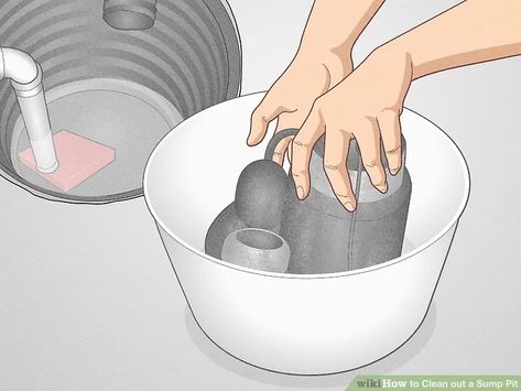 How to Clean out a Sump Pit: 10 Steps (with Pictures) - wikiHow Sump Pit, Plastic Scraper, Wet Dry Vac, Drainage Pipe, Shop Vac, Sump Pump, Utility Rooms, The Process, Old Houses