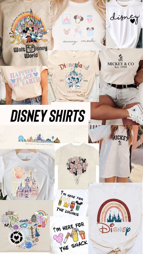 Disney Shirts Teen Girl, Disneyland Shirts Women, Disney Land Shirts, Disney World Tshirt Ideas, Disney Tshirts Women, Simple Disney Shirts, Disney Tshirt Ideas, Disney Shirt Ideas, Unique Disney Shirts