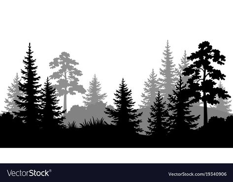 Communism Wallpaper Art, Tattoo Perna, Forest Silhouette, Summer Forest, Forest Tattoos, Silhouette Clip Art, Silhouette Images, Alien Art, Tree Silhouette