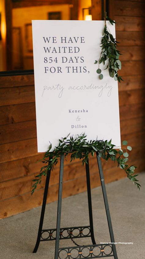 Liljebeck Farms | Woodinville, WA Farm Wedding Welcome Sign, We’ve Waited Party Accordingly, Party Accordingly Wedding Sign, Funny Wedding Signs, Seating Sign, Wedding Reception Signs, Reception Signs, Funny Wedding, Wedding Welcome Sign