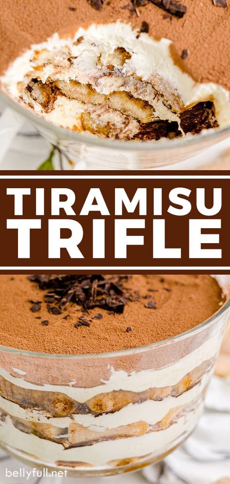 Trifle Recipes Thanksgiving, Italian Trifle Desserts, Savory Trifle Recipes, Crockpot Fondue, Easter Trifle Desserts, Easy Trifle, Trifle Bowl Recipes, Tiramisu Trifle, Trifle Dessert Recipes