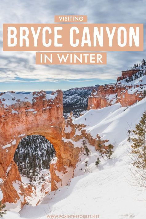 Your ultimate guide to Bryce Canyon in winter, including things to know, what to do, how to beat the crowds, and everything you could need to make the most out of your visit to Bryce Canyon in winter. Bryce Canyon National Park Winter, Bryce Canyon Hikes, Mesa Verde National Park, Utah Road Trip, Sand Dunes National Park, National Parks Photography, National Parks Map, Hiking National Parks, National Park Road Trip