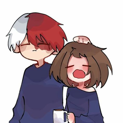 Todoroki And Uraraka Friends, Bnha Ships Fanart, Todoroki And Uraraka, Todoroki X Uraraka, Todoroki X Ochako, Uraraka Harem, Todoroki Uraraka, Base Drawing, Boku No Hero Academia