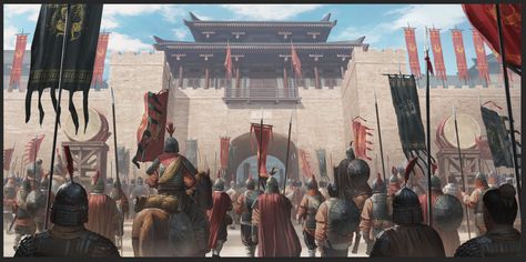 Chinese Dynasties, Chinese Military, Chinese Wall, Chinese Warrior, Warring States Period, Chinese Landscape, Historical Art, Ancient China, Great Wall