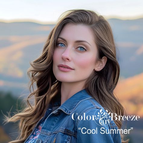 True Summer Balayage, Hair For True Summer, Cool Summer Hair Colours, True Summer Hair Color Palette, True Summer Color Palette Hair, Cool Summer Hair Color Palette, True Summer Hair Color, True Summer Hair, Cool Summer Makeup