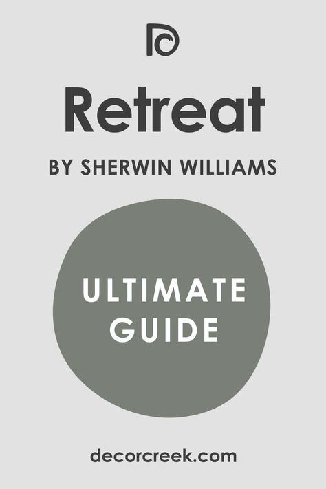 Retreat Paint Color SW-6207 by Sherwin - Williams Retreat Coordinating Colors, Colors That Go With Sw Retreat, Sw Retreat Bathroom, Sw Retreat Paint Coordinating Colors, Sw Retreat Cabinets, Sherwin Williams Retreat Cabinets, Sherwin Williams Retreat Bedroom, Sw Retreat Paint, Sw Retreat