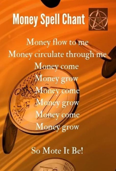 Money Spell Chant, Money Spells Magic, Powerful Money Spells, Witch School, Witchcraft Spells For Beginners, Money Spells That Work, Good Luck Spells, Money Spell, Spells For Beginners