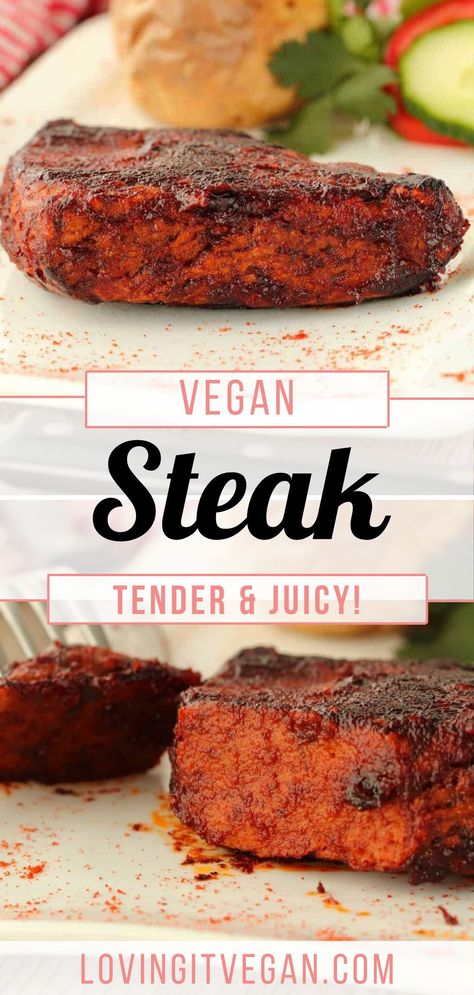 Vegan Brisket, Seitan Recipes Vegan, Vegan Seitan, Vegan Meat Recipe, Edible Ideas, Veggie Dinners, Seitan Recipes, Vegan Steak, Vegan Meat