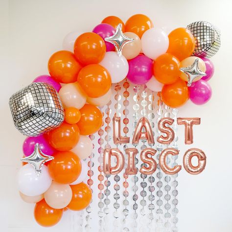 PRICES MAY VARY. ★ All-in-One Kit: Decorating Bachelorette party decorations with Last Disco Balloon Garland Kit! ★ High-Quality Material: Non-toxic and Environmentally Friendly, Foil Balloon can be reused. ★ Easy to Assemble: It comes with all the tools you need to set up for the party! ★ Ideal gift: A perfect gift for Bachelorette party decorations! ★ 100% Liked & Best Service:If you have any questions about our products,please contact us immediately,we will resolve it as soon as possible. Pac Color Themed Bachelorette Party, Decades Bachelorette Party, Desert Disco Bachelorette Party, Pink Disco Bachelorette, Disco Balloon Garland, 2024 Bachelorette, Unique Bachelorette Party Themes, Bachelorette Party Disco, Bachelorette Party Backdrop