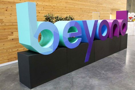 3D Logos Project Gallery - WhiteClouds 3d Signage, 3d Logos, Giant Letters, Corporate Event Design, Sign Board Design, Design Club, Foam Letters, Interactive Walls, Exterior Signage