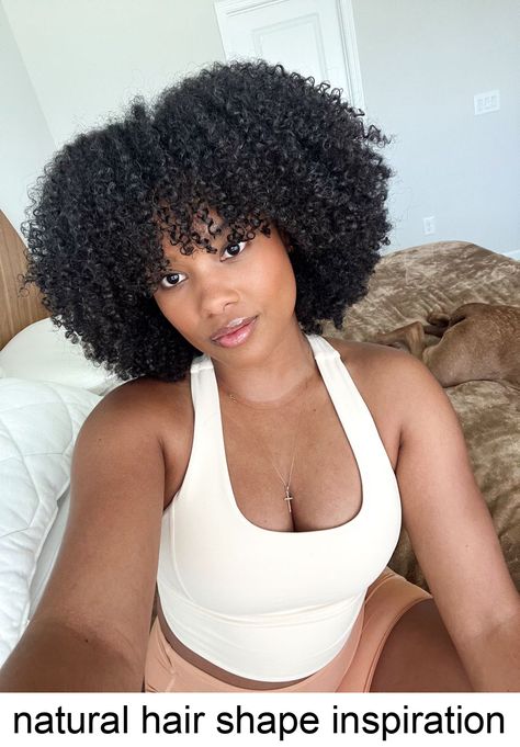 natural hair shape inspiration Natural Hair Shape, Natural Hair Styles Curly, Wash And Go Natural Hair, Natural Hair Bangs, Hair Shape, Alyssa Marie, Curly Cut, Hair Goal, Natural Curly Hair Cuts