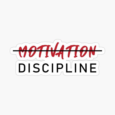 Discipline Over Motivation Tattoo, Home Gym Wallpaper, Discipline Tattoo Ideas, Discipline Tattoo, Vision Board Stickers, Vision Board Ideas Aesthetic, Stickers Motivation, Motivational Tattoos, Becoming A Tattoo Artist