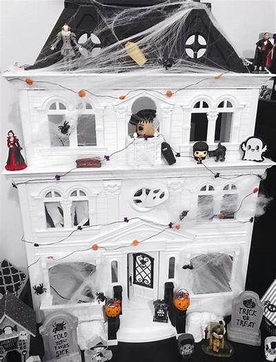 Dollhouse makeover | Dollhouse makeover, Dollhouse halloween, Fun diy ... Ghostbusters Outdoor Halloween Decor, Haunted Dollhouse Makeover, Doll House Makeover Halloween, Spooky Dollhouse Makeover, Dollhouse Makeover Halloween, Halloween Doll House Diy, Fisher Price Dollhouse Makeover, Halloween Dollhouse Makeover, Spooky Dollhouse Diy