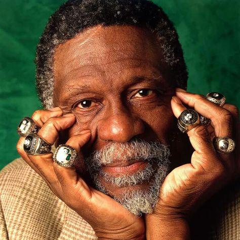 Russell Happy Birthday Bill, Nba Rings, Nba Championship Rings, Pete Rock, Olympic Basketball, Bill Russell, Nba Championships, Nba Legends, American Sports