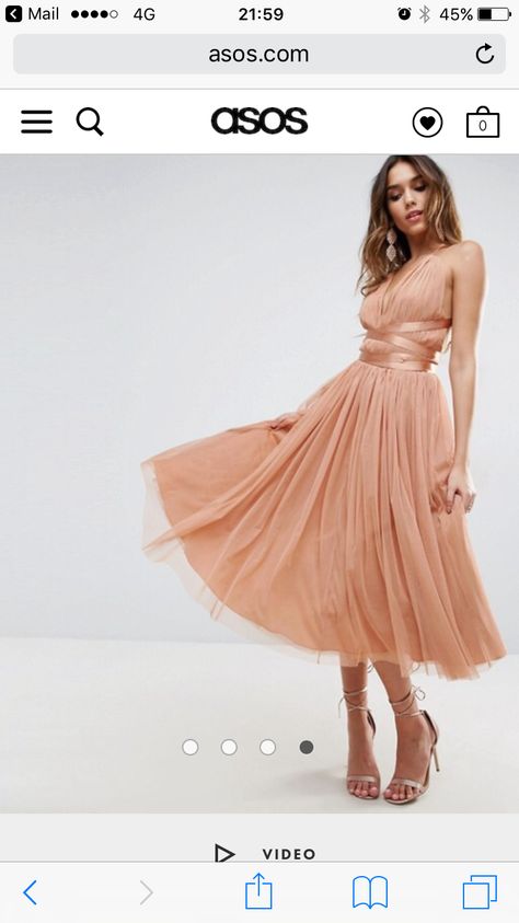 Rok Tile, Gaun Tulle, Orange Silk Dress, Peach Bridesmaid Dresses, Midi Prom Dress, Tulle Cocktail Dress, Midi Dress Outfit, Tulle Midi Dress, Prom Midi Dress