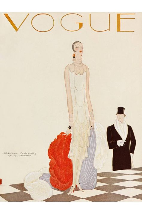 Vogue The Gown Jo Ellison Book Pictures of Dresses in British Vogue | British Vogue Vogue Illustrations, Vintage Vogue Covers, Vogue Vintage, Motif Art Deco, Vogue Magazine Covers, Art Deco Illustration, Fashion Magazine Cover, Fashion Cover, Art Deco Posters