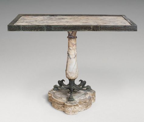 Marble and bronze table | Roman | Early Imperial | The Metropolitan Museum of Art Roman Furniture, Marine Archaeology, Roman House, Bronze Table, Roman Art, 1st Century, Marble Sculpture, Stone Sculpture, Classical Art