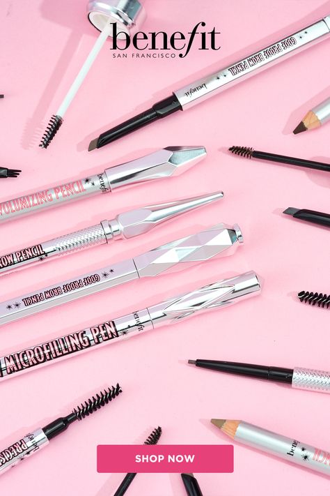 Benefit Cosmetics' Brow Family covers all your brow needs: 💕POWmade is made to fill, sculpt and define brows. 💕24-Hour Brow Setter Clear Brow Gel sculpts, shapes, lifts, & locks brows in place. 💕Precisely, My Brow Pencil creates natural-looking, hair-like strokes. 💕Goof Proof Eyebrow Pencil features a custom, non-sharpen “goof-proof” tip, soft color and a glide-on formula for easy & fast brow filling. Benefit Cosmetics Brow, Precisely My Brow Pencil, Clear Brow Gel, Arched Eyebrows, Fill In Brows, Brow Definer, Eye Brow, Brow Pencil, Brow Makeup