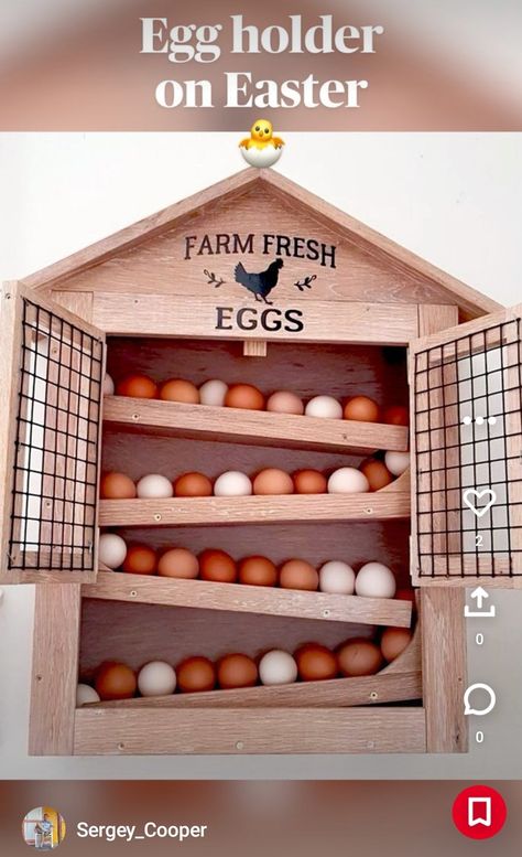 Wood Egg Holder, Shelves Rack, Fresh Egg, Wood Eggs, Birds And The Bees, Hen House, Farm Fresh Eggs, Rustic Shelves, Egg Holder