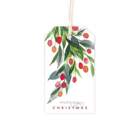 Watercolor Holly - Holidays / Christmas Gift Tag Set - 8 gift tags, 2x3.5 inches Christmas Tag Watercolor, Painted Gift Tags Christmas, Watercolour Christmas Gift Tags, Watercolor Christmas Gift Tags Diy, Christmas Watercolor Tags, Christmas Tags Watercolor, Christmas Watercolor Gift Tags, Watercolor Gift Tags Christmas, Christmas Bookmarks Watercolor