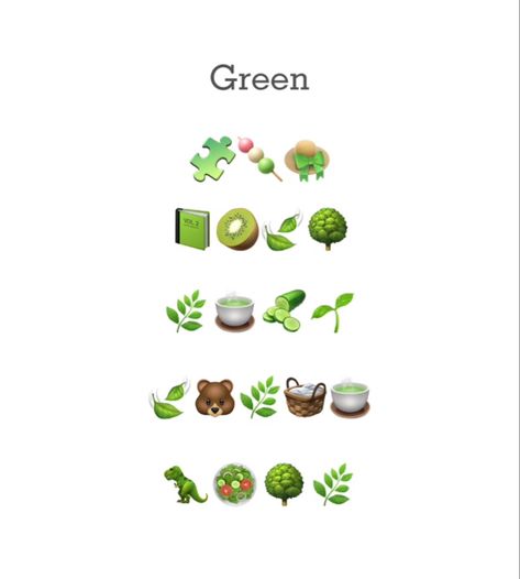 Green Emoji Combos, Green Emoji Combinations, Combo Emoji, Green Emoji, Cute Emoji Combinations, Emoji Combos, Emoji Set, Icon Emoji, Witty Instagram Captions