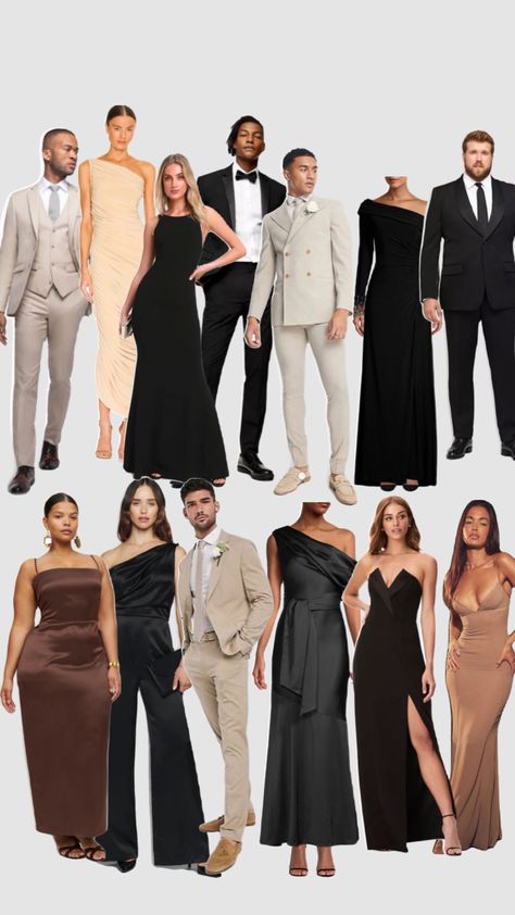 Neutral Dress Code, Wedding Guest Dress Men, Formal Wedding Dress Code, Black Tie Dress Code Women, Black Tie Wedding Guest Attire, Black Tie Optional Dress, Black Tie Dress Wedding, Wedding Guest Men, Formal Wedding Guest Attire