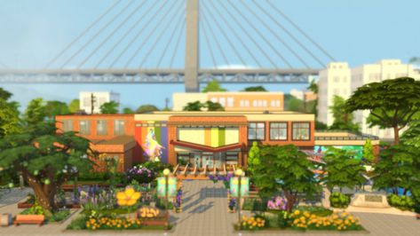 Sims 4 Community Center, Sims 4 Rec Center, Ts4 Lots, Rec Center, Growing Together, Sims 4 Collections, Community Center, Sims 4 Build, Sims Community