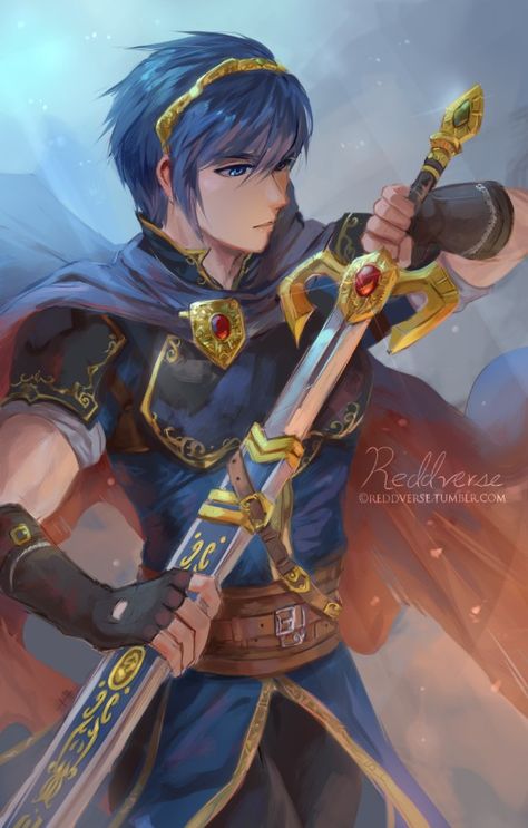 Marth looks good here. Marth Fire Emblem, Fire Emblem Marth, Fire Emblem Shadow Dragon, Fire Emblem Radiant Dawn, Fire Emblem Warriors, Shadow Dragon, Fire Emblem Games, Fire Emblem Characters, Samurai Tattoo