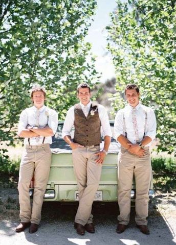 Groomsmen Attire For a Rustic Wedding - JJ Suspenders Groom Vest, Groomsmen Outfit, Country Bride, Mens Wedding Attire, Groomsmen Outfits, Australian Wedding, Groom Looks, Wedding Groomsmen, Groom Wear