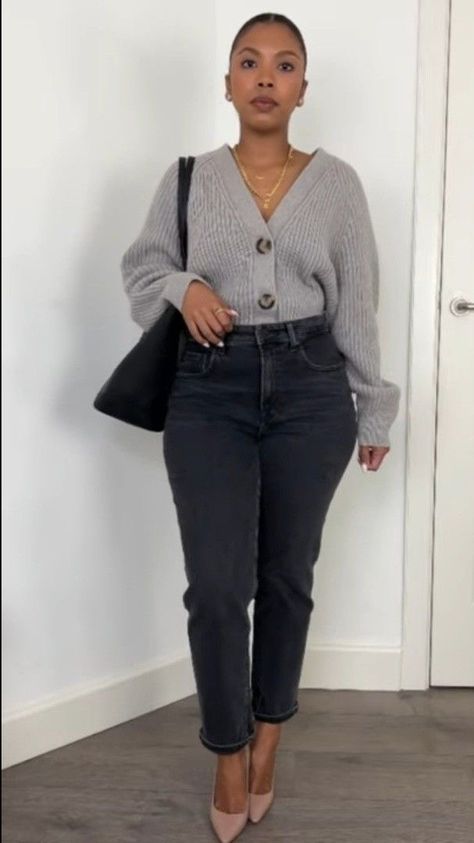 Academic Style Fashion, Teacher Outfits Fall Black Women, Casual Office Outfits Black Women, Business Casual Jean Outfits, Church Appropriate Outfits, Casual Friday Work Outfits Fall, Casual Work Outfits Jeans Office Wear, Dress Down Friday Work, Larger Bust Outfits