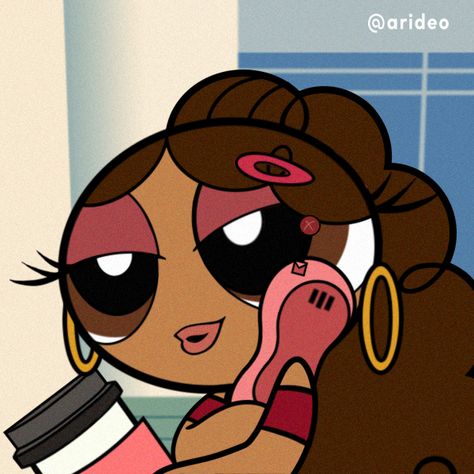 Power Puff, A Cartoon, Not Mine, Black