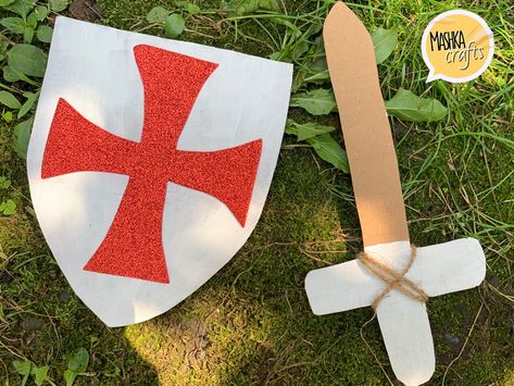 How To Make Easy Sword and Shield Craft Thanks for subscribe and watching my videos! How To Make A Shield, Diy Swords For Kids, Shield Craft, Crafts Kids, Kids' Crafts, Fun Diy Crafts, Cardboard Crafts, Fun Diy, Diy Party