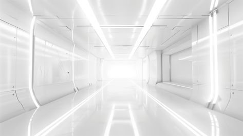 clean white 3d model of the player hype tunnel into a stadium. streaks of light along the walls and ceiling. view into the field at the end of the tunnel --v 6 Immersive Room, Fairytale Dress, Ceiling, Wall, White