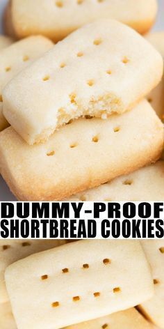 Holiday Baking Cookies, Best Shortbread Cookie Recipe, Easy Shortbread Cookie Recipe, Easy Shortbread, Best Shortbread Cookies, Telur Rebus, Whipped Shortbread Cookies, Resepi Biskut, Cookie Recipes Homemade