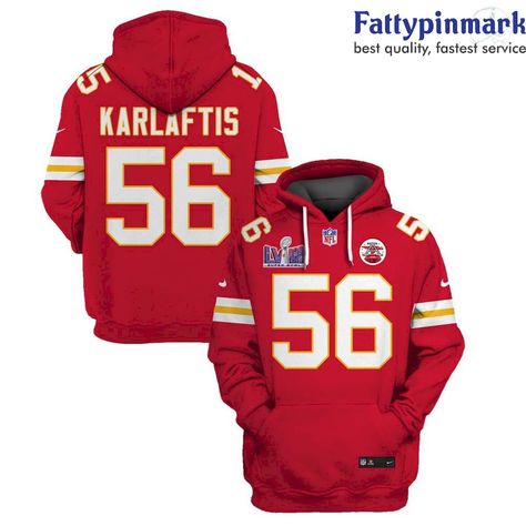 George Karlaftis Kansas City Chiefs Hoodie Jersey, Gifts for Fans - Red Check more at https://fattypinmark.com/product/george-karlaftis-kansas-city-chiefs-hoodie-jersey/ Creed Humphrey, Kansas City Chiefs Gifts, Chiefs Hoodie, Black Padded Jacket, Dress Hoodie, Kansas City Chiefs Logo, Hoodie Jersey, Nfl Kansas City Chiefs, Cloth Store