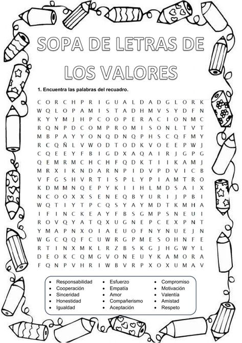 Ficha online de Valores para Tercero de Primaria. Puedes hacer los ejercicios online o descargar la ficha como pdf. Human Body Worksheets, Spanish Lessons For Kids, Bible School Crafts, Spanish Language Learning, School Worksheets, Therapy Worksheets, Spanish Resources, Spanish Lessons, School Subjects