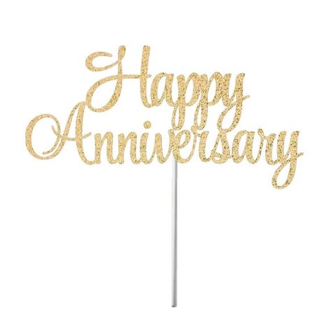 Happy Anniversary Cake Topper, Anniversary Topper, Happy Anniversary Cake, Gold Glitter Cake Topper, Happy Anniversary Cakes, Anniversary Cake Topper, Safari Cakes, Wedding Anniversary Cake, Topper Wedding