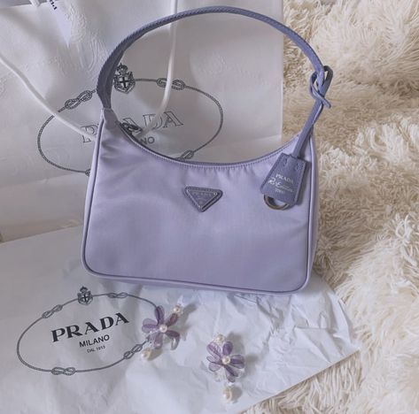 Prada Pochette, Aesthetic Bags, Jordan Shoes Girls, Purple Bag, Girly Bags, Fancy Bags, Luxury Purses, Bags Aesthetic, Pretty Bags