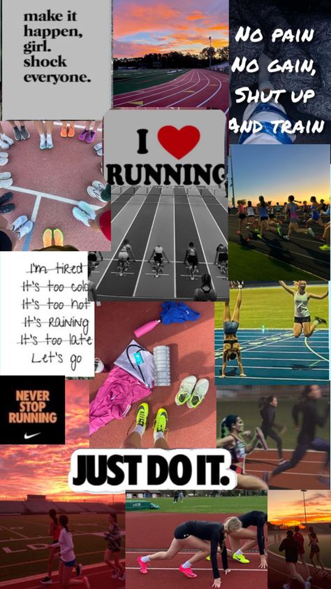 #track #running Running Iphone Wallpaper, Track Collage, Track Athlete Aesthetic, Track Aesthetic Running, Track Wallpapers, Track And Field Background, Cross Country Motivation, Cross Country Running Training, High School Track And Field