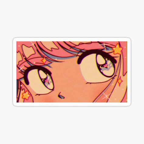 Nana Naexii Shop | Redbubble Sparkle Eyes, Sticker Design Inspiration, Fairy Stickers, Hollow Art, Rainbow Aesthetic, Anime Crafts, Phone Stickers, Trendy Halloween, 90s Anime