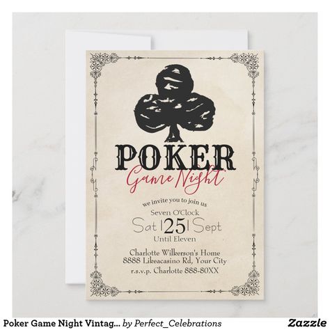 Poker Night, Poker Games, Colored Envelopes, Envelope Liners, Game Night, Custom Invitations, White Envelopes, Invitation Design, From Scratch