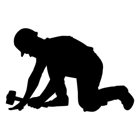 Construction worker hammer kneeling silhouette #AD , #SPONSORED, #affiliate, #worker, #silhouette, #kneeling, #Construction Logo Silhouette, Mo Design, Graduation Project, Silhouette Png, Photo Background Images, Construction Worker, Pencil Art Drawings, Abstract Line Art, Stencil Art