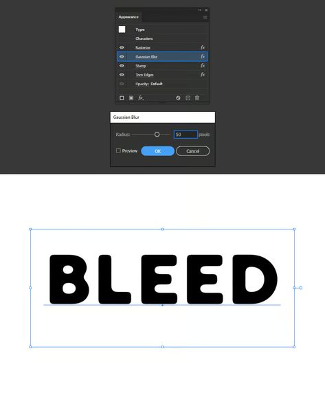 How to Create a Live Ink Bleed Text Effect in Illustrator — Medialoot Ink Bleed Effect, Posters Album Covers, Gaussian Blur, Ink Bleed, Blur Effect, Apple Technology, Classic Video Games, Business Card Branding, Free Graphics