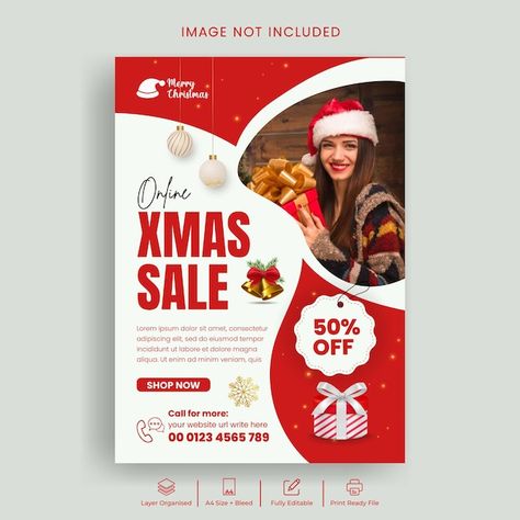 Merry christmas sale flyer template back... | Premium Vector #Freepik #vector #merry-christmas #christmas-eve #nativity #natal Flyer Template Background, Template Background Design, Template Background, Social Design, Creative Advertising Design, Xmas Sale, Christmas Flyer, Job Ads, Christmas Post