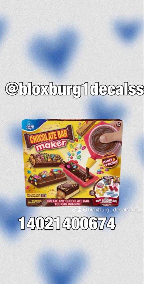 Bloxburg Ice Cream Truck Decals, Bloxburg Food Truck Decals, Supermarket Ideas, Mini Breakfast Food, Bloxburg Ids, Food Decals, Bloxburg Food Decals, Beauty Decals, Roblox Images